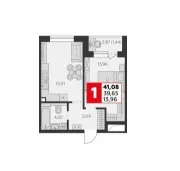 1-комнатная квартира